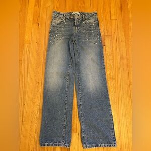 Zara Bejeweled Denim